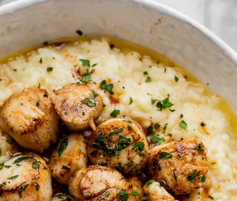 Champagne Scallop Risotto